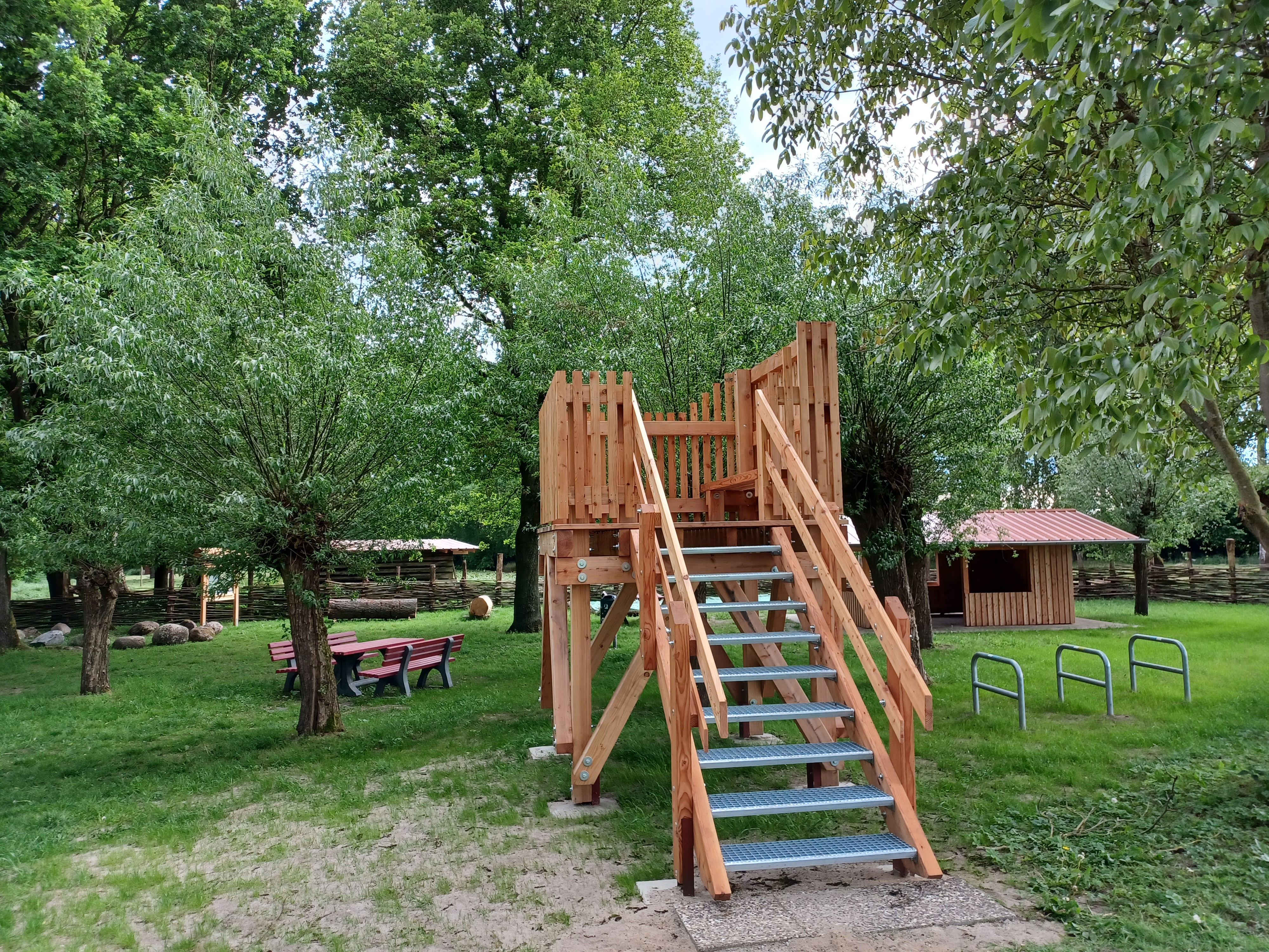 Aufenthaltsraum "kleine Aller" mit Storchenblick